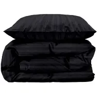 Södahl Dubbelt påslakanset 200x220 cm - 100% damastvävd bomullssatin - Noble - Antracitgrå