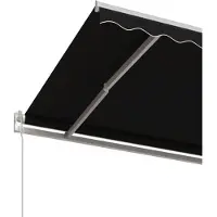vidaXL Markis automatiskt infällbar 500x350 cm antracit