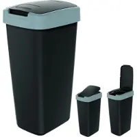 Prosperplast KEDEN soptunna COMPACTA Q 25L - smooth gray / svart