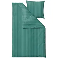 Södahl Sängkläder 140x220 cm - 100% damastvävd bomullssatin - Noble - Grön