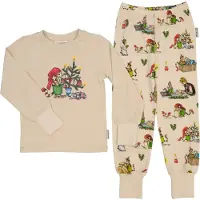 Geggamoja Pyjamas Pettson & Findus Jul Beige 110-116 cl