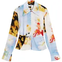Desigual T-shirt pastellblå / gul / röd / svart