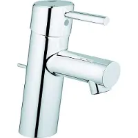 GROHE Concetto tvättställsarmatur med spak och 1 1/4 bottenventil och 3/8 flexibla anslutningsslangar -