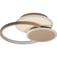 Fischer Leuchten LED taklampa Tomo, dimbar, Creme / bärnsten, Vardagsrum / matsal, Metall, Modern, LED-taklampa