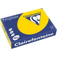 Clairefontaine 80g A4 papper | gyllengul | 1780PC | 500 ark