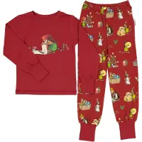 Geggamoja Pyjamas Pettson & Findus Jul Röd 86-92 cl