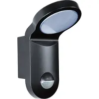 ESYLUX AOL 100 LED 5K sw EL10750014 Väggbelysning med rörelsedetektor LED fast installerad 14 W LED Svart