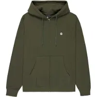 Element Icon Embroidery Hoodie med Dragkedja forest night Storlek S