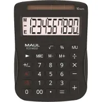 MAUL ECO MJ555, Skrivbord, Grundläggande, 10 siffror, 1 linjer, Solar, Vit