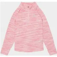 MONTIREX Girls' Trail 1/4 Zip Top Junior, rosa