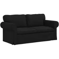 vidaXL Soffa Svart 175 x 82 x 80 cm tyg