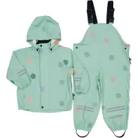 Geggamoja Regnkläder Dots Mint - 110/116