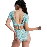 Roxy Sun Babe Ss Onesie Lycra oil green wildside psley Storlek XL