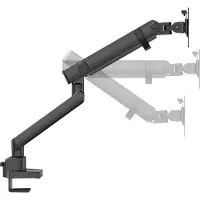 Dutzo Skärmstativ för 1 skärm (17"-40") - Pro+ utgåvan 1 x USB A & 1 x USB C (Grå / Svart)