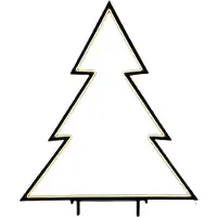Edelman Juldekoration NEON JULETRÄ varmt vit 53x75 cm LUCA