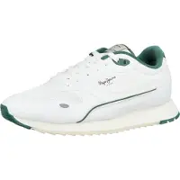 Pepe Jeans Låg sneaker 'BEXLEY ONE' grön / vit