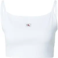 Calvin Klein Cropped Ribbed Cotton Cami Top