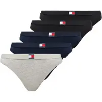 Tommy Hilfiger 5 Pack Heritage Logo Thongs