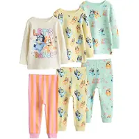 Next Pyjamas 'Snuggle' gul / mint / rosa / vit