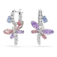 Swarovski Örhängen opal / lila / pastellröd / silver