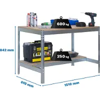 Simon Rack Simonwork (bancos De Trabajo) Bt0 Metallhylla 842x1510x610 Mm