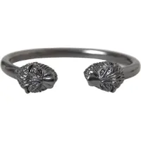Nialaya Lejonhuvud Armcuff i Gunmetal