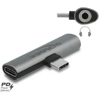 DeLOCK USB-C, Audio Adapter [1x USB-C hane - 1x Telejack 3.5 mm, USB-C hona] 64186 0 cm