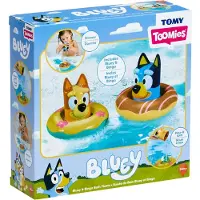 Tomy Toomies Splash & Float Bingo och Bluey Water Toys - 2 -in -1 Toddler Water Toys With Pour Cup and Water Wheel Toy - Toddler Bath Toys and Bl