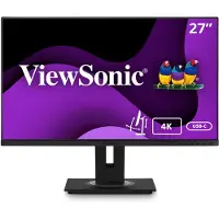 Viewsonic VG2756-4K LED-skärm EEK F (A - G) 68.6 cm (27 tum) 3840 x 2160 pixel 16:9 5 ms HDMI, DisplayPort, USB-C, USB-A, RJ45 IPS LED