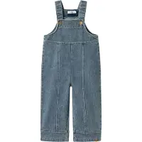 Name it Lil' Atelier Hängselbyxor - Loose - NmfDamla - Medium+ Blue Deni - - 5 år (110) - Hängselbyxor