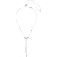 Swarovski Halsband guldgul / grön / lila / silver