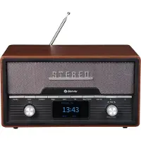 Denver retro stereo DAB+ FM / retro musiksystem med CD och Bluetooth / stereoanläggning retrodesign