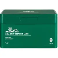 VT Cosmetics Daily Soothing Mask 30ea Facial Sheet Mask fr fuktig och terfuktande 30 dagars tillfrsel Cica Face Mask