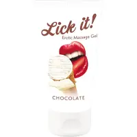 Lick it! - 2-i-1 ätbar glidmedel - vit choklad - 50ml