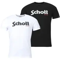 Schott T-shirts med korta ärmar TS PK LOGO man - Flerfärgad - EU M