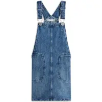 Tommy Hilfiger Back Star Flag Denim Dungaree Dress