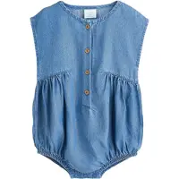 Next Sparkdräkt/body blå denim