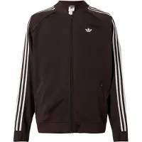 Adidas Övergångsjacka 'Britcore Superstar' mörkbrun / vit