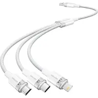 Vention USB 2.0 A till 3in1 3A-kabel CTPWG 1,5M (vit)