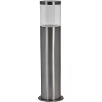Osram sockellampa ENDURA CLASSIC EBRO, rostfritt stål, 49 cm IP44 dimbar, Aluminium / grå / zink, Rostfritt stål, Modern, Utomhuslampa