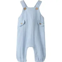 Lil´ Atelier Lil' Atelier Hängselbyxor - Loose - NbmFulina - Zen Blue - - 68 - Hängselbyxor