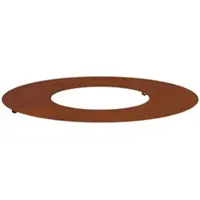 vidaXL lämplig för Flat trädring Brun Ø30 / 60 cm cortenstål