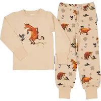 Geggamoja Pyjamas Tvådelad Mamma Mu och Kråkan Beige - 74/80