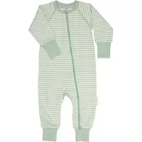 Geggamoja Tvåvägs-zip Pyjamas Bambu Classic Ljusgrön/Grön - 74/80