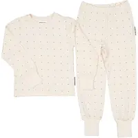 Geggamoja Pyjamas tvådelad Bambu Beige - 134/140