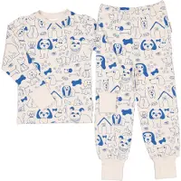 Geggamoja Pyjamas tvådelad Bambu Dogs - 122/128