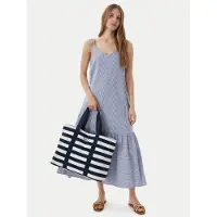 Emporio Armani för kvinnor. 7W001199_AF22281 Sommarhandväska blå, vit (OSFA), Casual, Bomull
