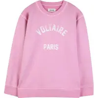 Zadig & Voltaire Sweatshirt - Liberty - Deep Rosa m. Vit - - 10 år (140) - Sweatshirt