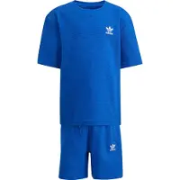 Adidas Originals T-shirtset med våffelmönstrad och lös passform, storlek 128 cm