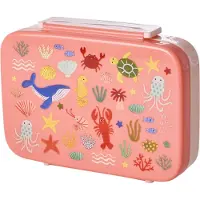 Rice Matlåda - m. 6 fack - 1 L - Korall Ocean Tryck - - One Size - Matlåda
